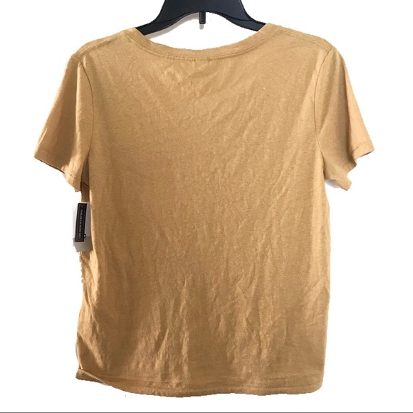 BP by Nordstrom Basic V-Neck T-Shirt (Mustard) - Picture 2 of 2